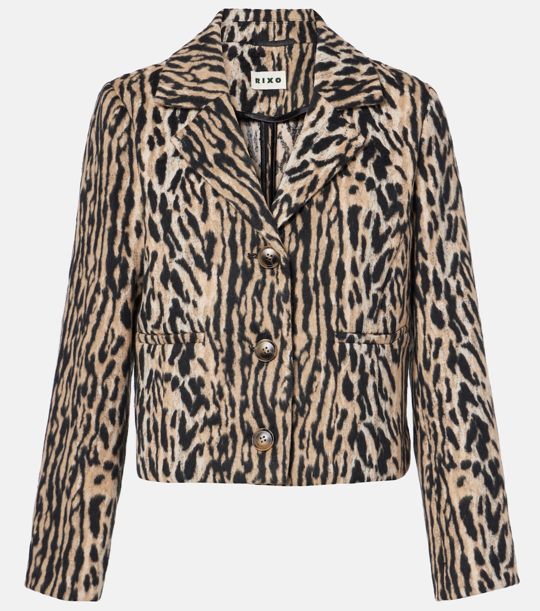 Giacca Leila con stampa leopardata | Rixo