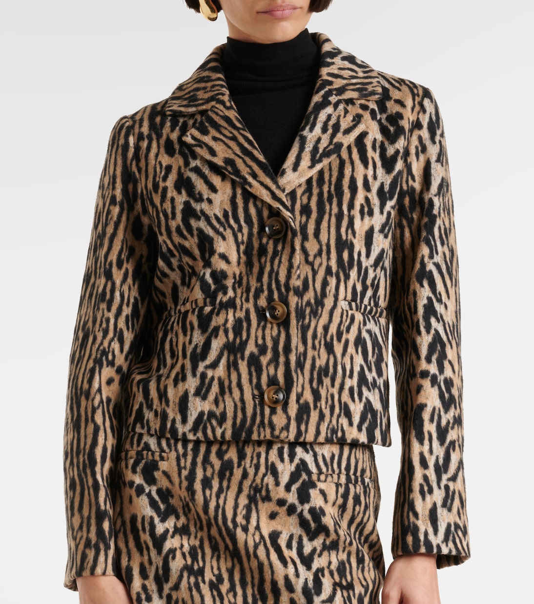Giacca Leila con stampa leopardata | Rixo