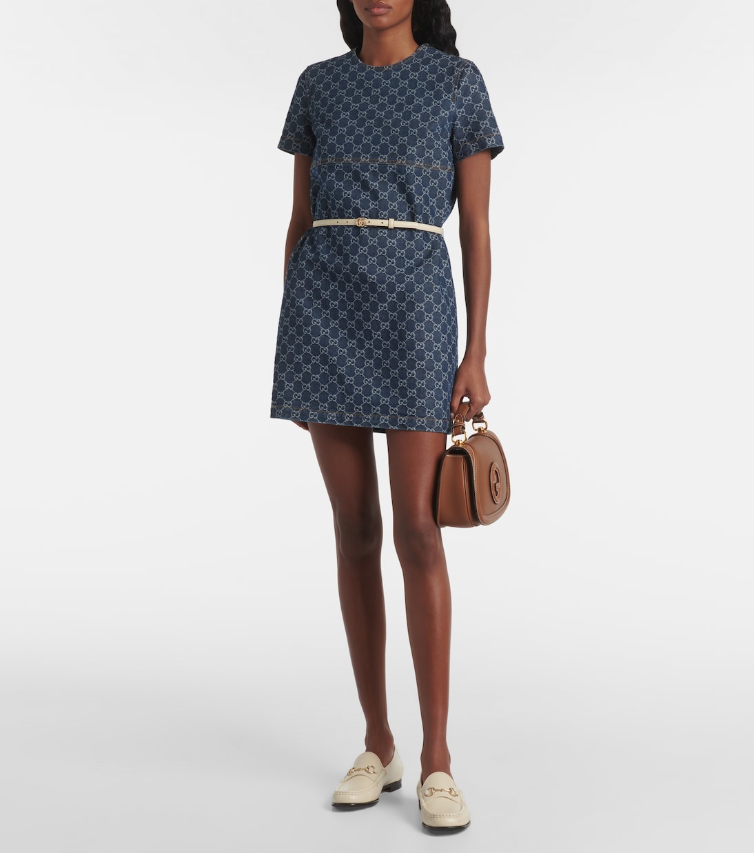 Vestido corto de denim | Gucci