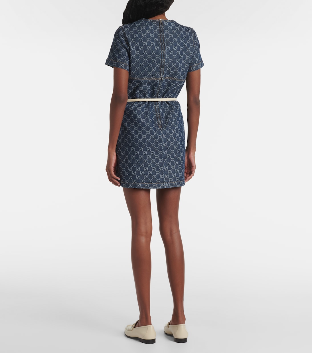 Vestido corto de denim | Gucci