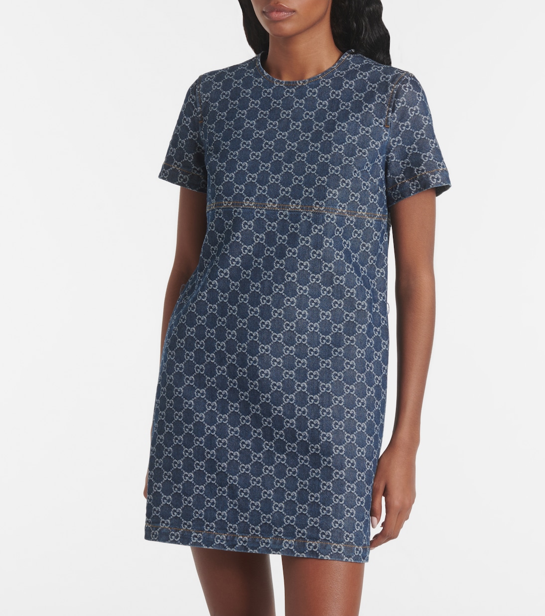Vestido corto de denim | Gucci