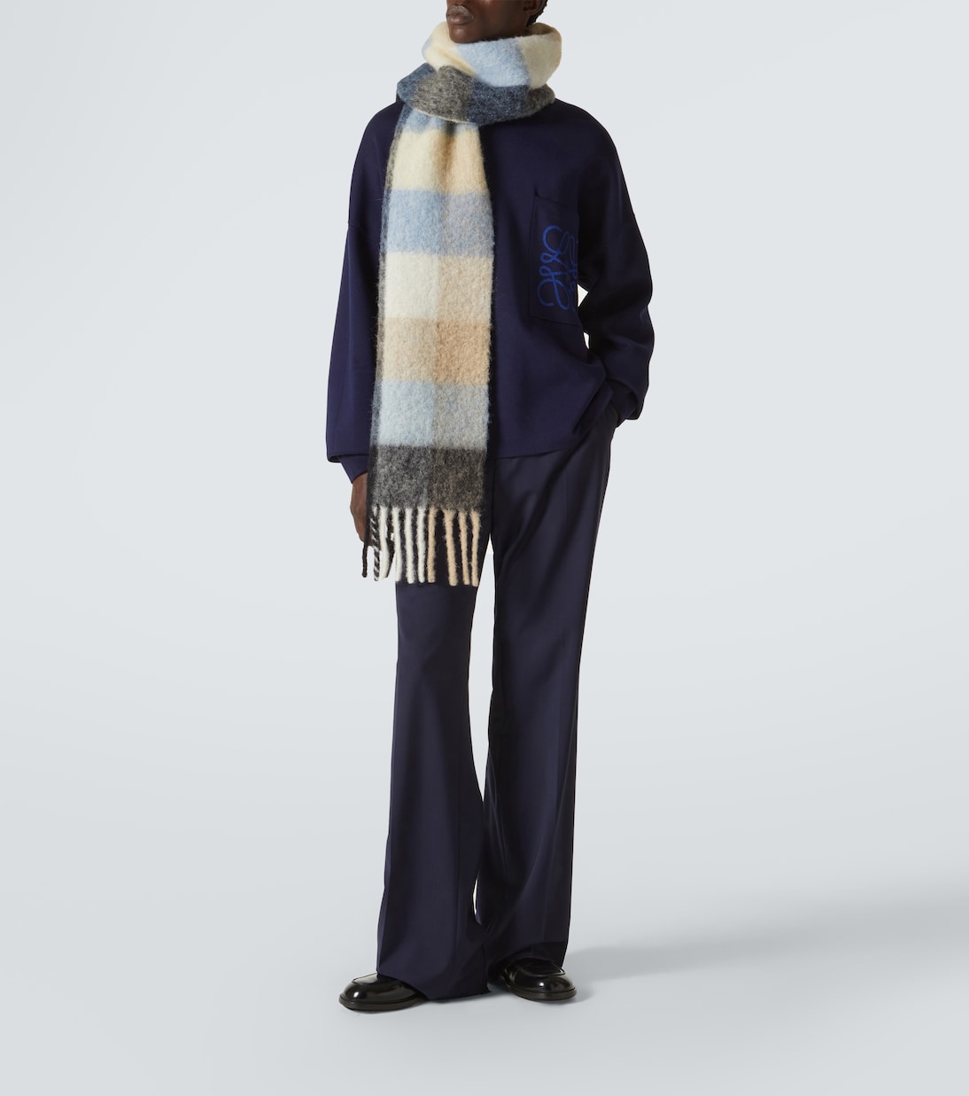 Sudadera de mezcla de algodón con anagrama | Loewe