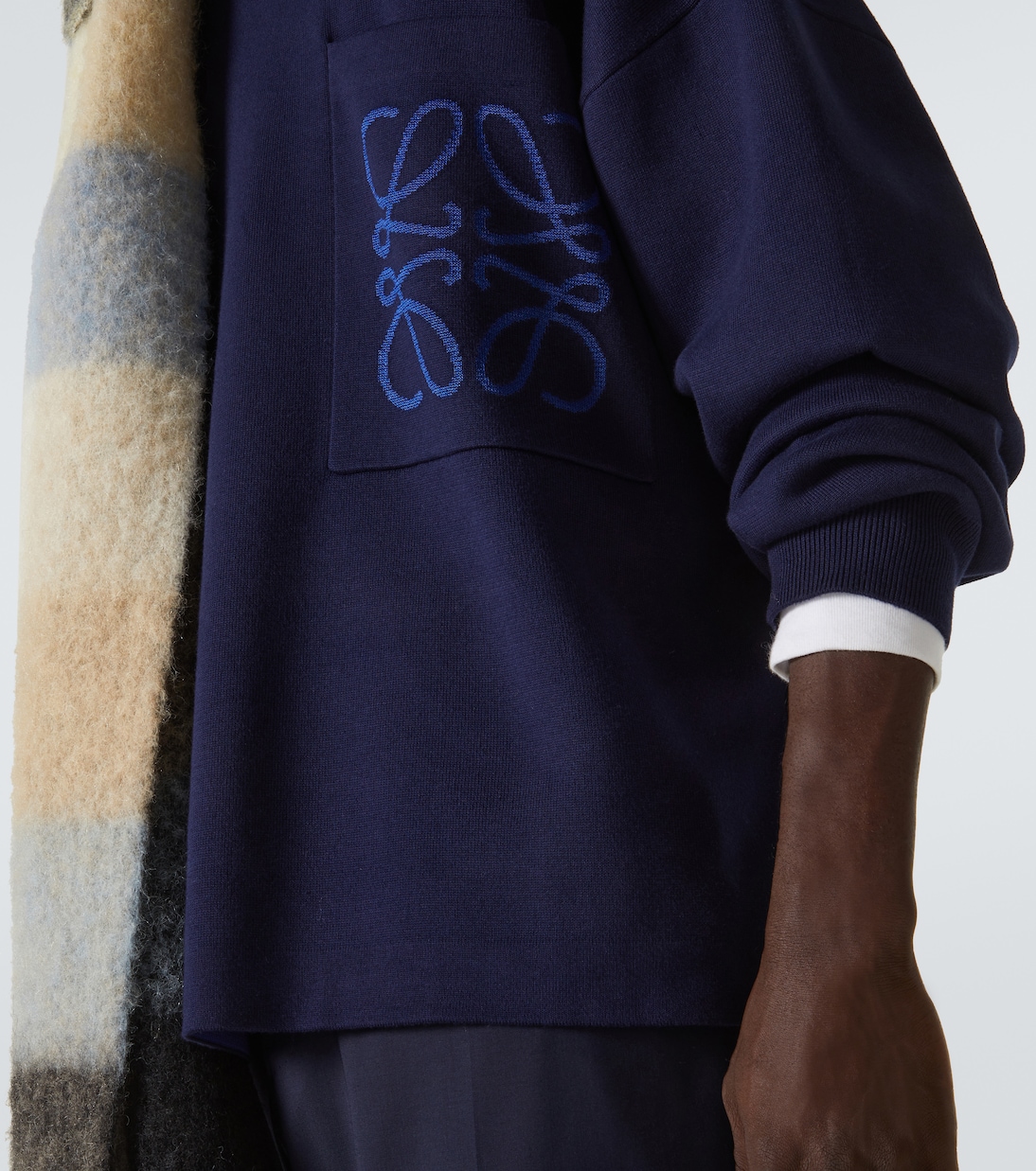 Sudadera de mezcla de algodón con anagrama | Loewe