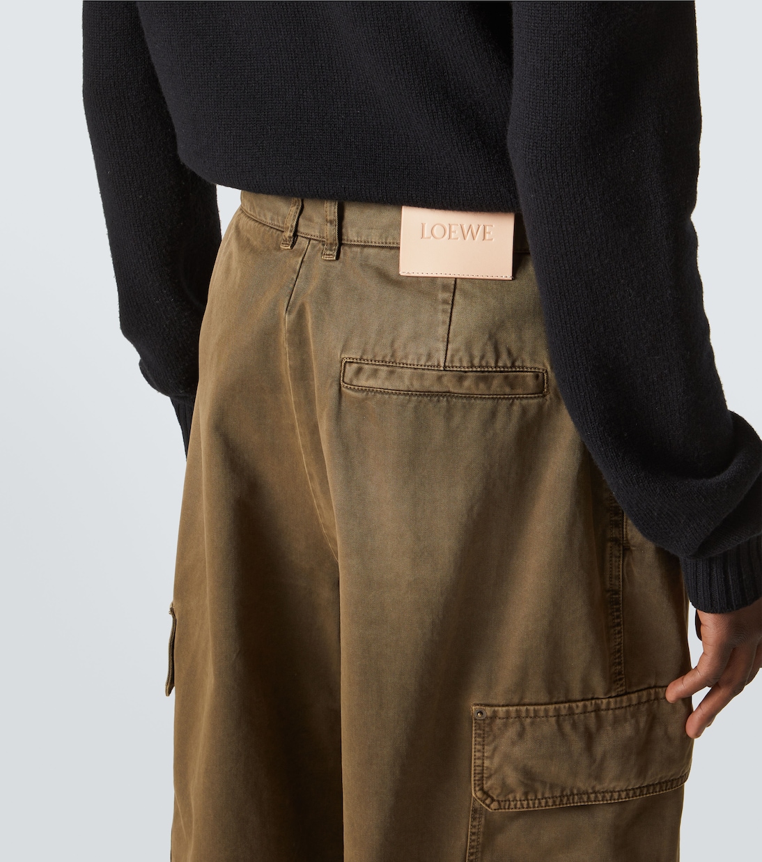 Cargohose Balloon mit Leder | Loewe