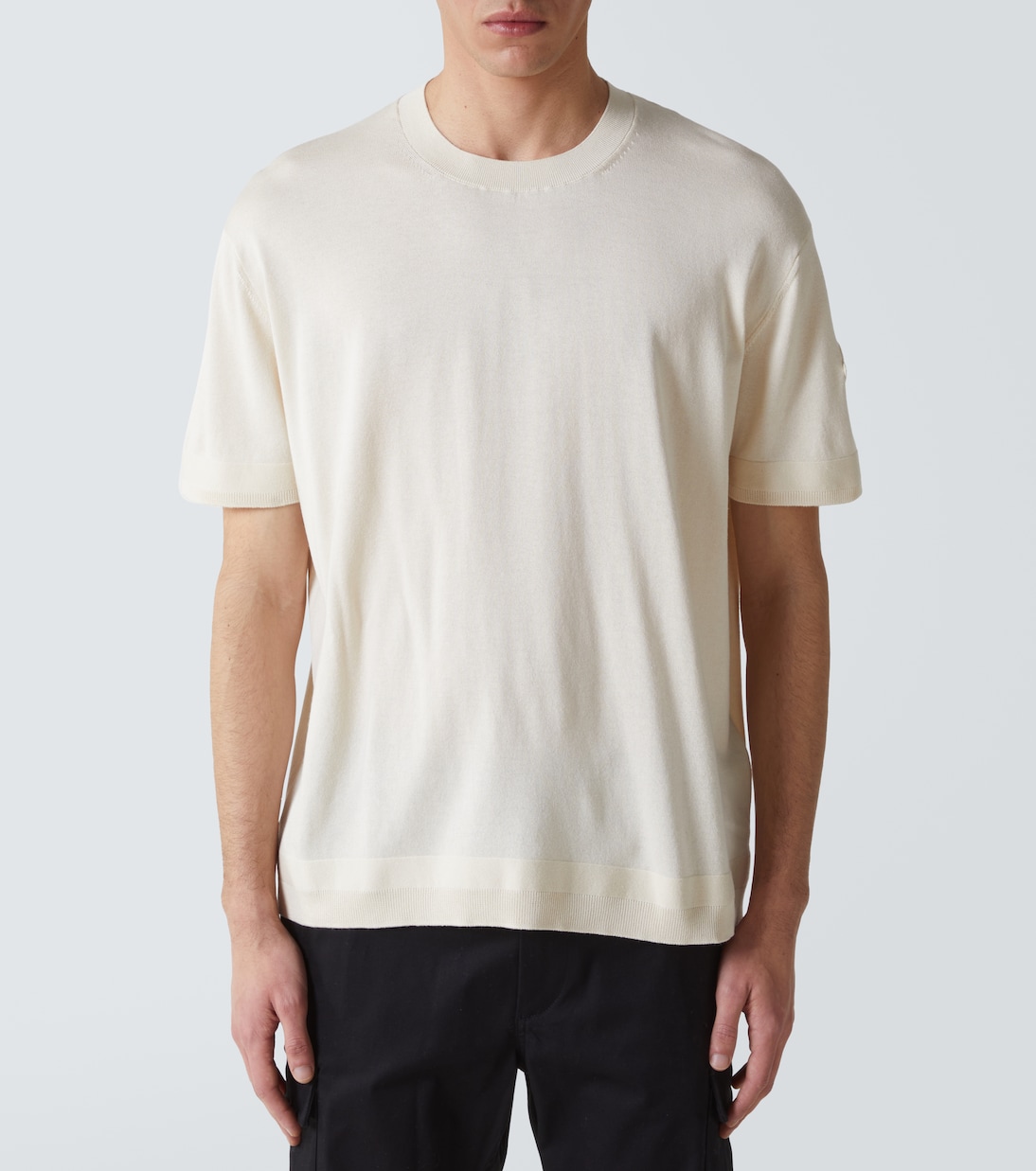 T-shirt in seta e cotone | Moncler