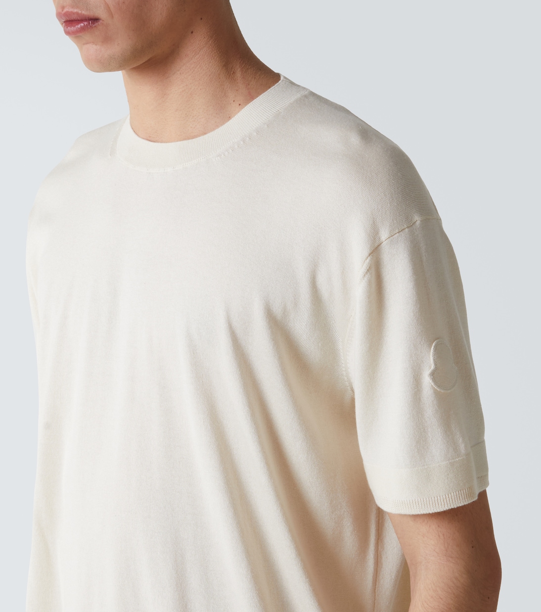 T-shirt in seta e cotone | Moncler