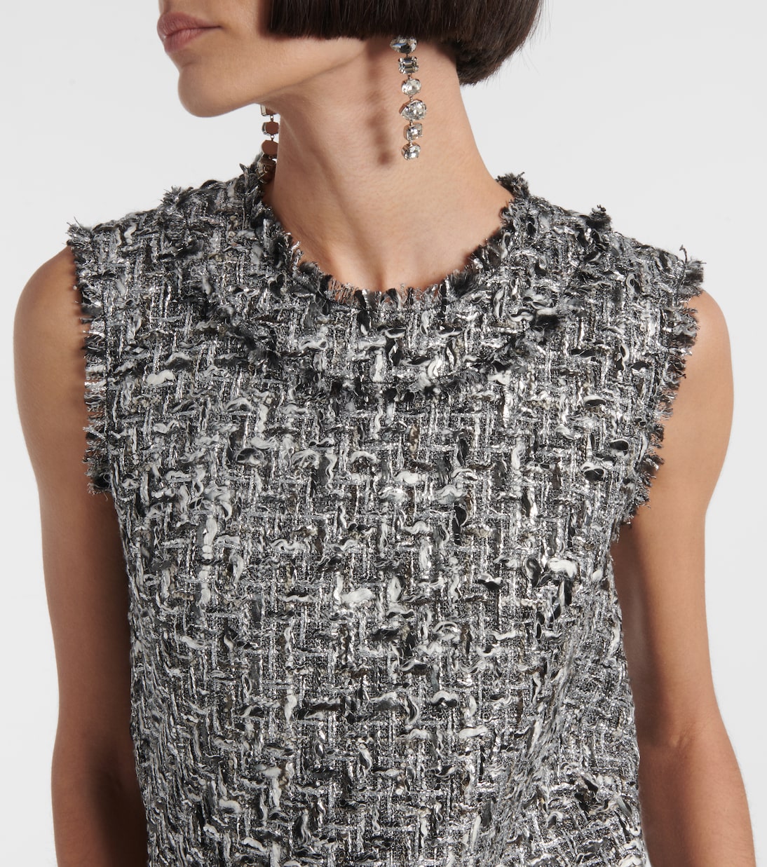 Abito corto in tweed con lamé | Dolce&Gabbana