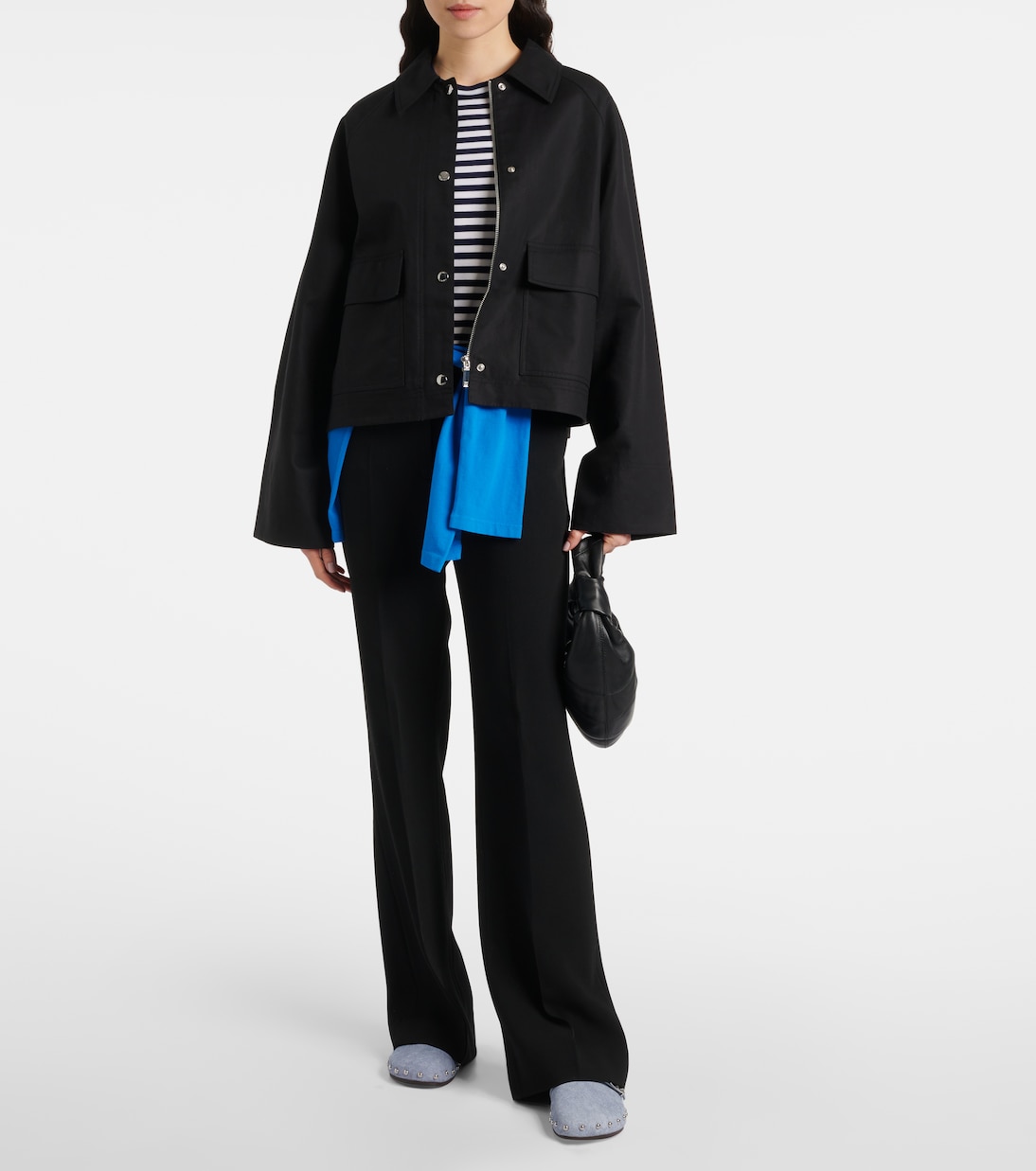 Scarpe comode Tory Burch con borchie in morbida pelle scamosciata