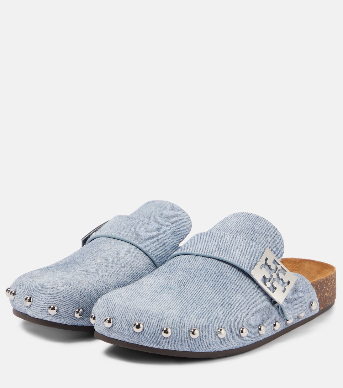 Scarpe comode Tory Burch con borchie in morbida pelle scamosciata