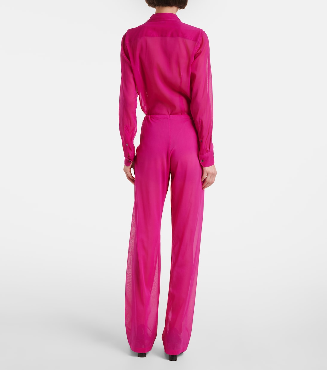 Pantaloni a gamba larga in misto seta | Dries Van Noten