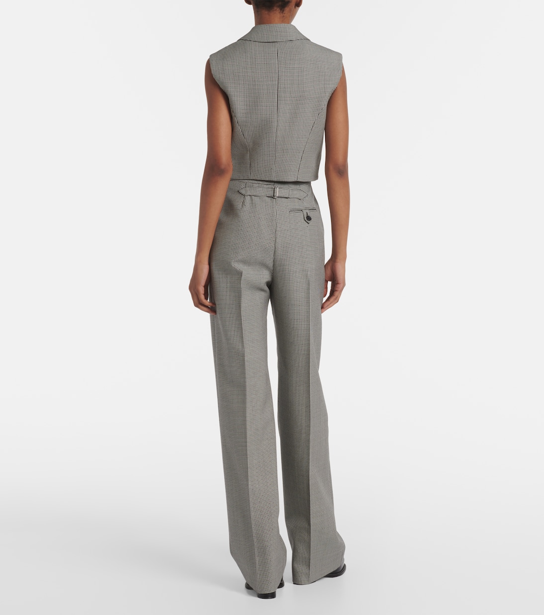 Pantaloni a gamba larga in lana e mohair | McQueen