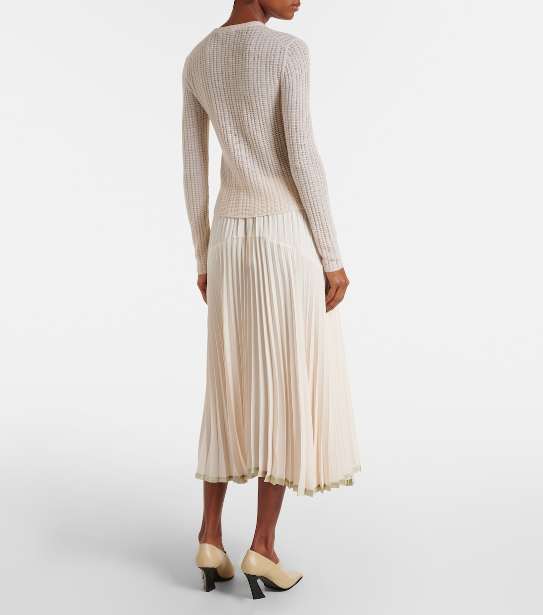 Camiseta con botones de cachemir y seda | Vince