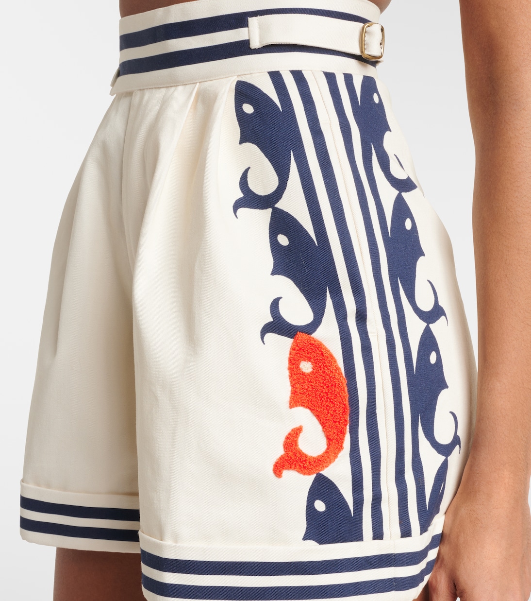Shorts Marine in cotone con stampa | Alémais