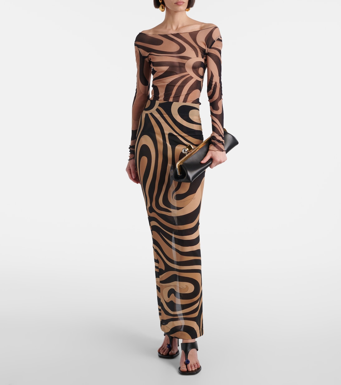 Gonna lunga con stampa | Pucci