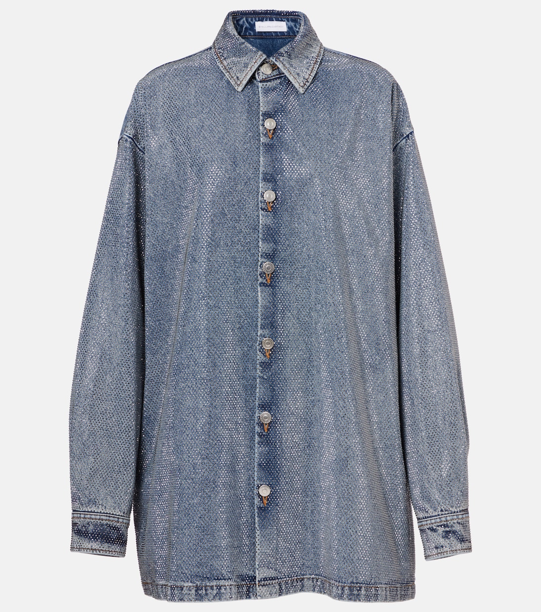 Hotfix embellished denim shirt | Stella McCartney
