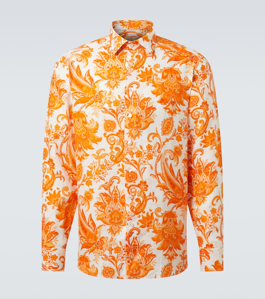 Camicia Roma in lino con stampa  | Etro