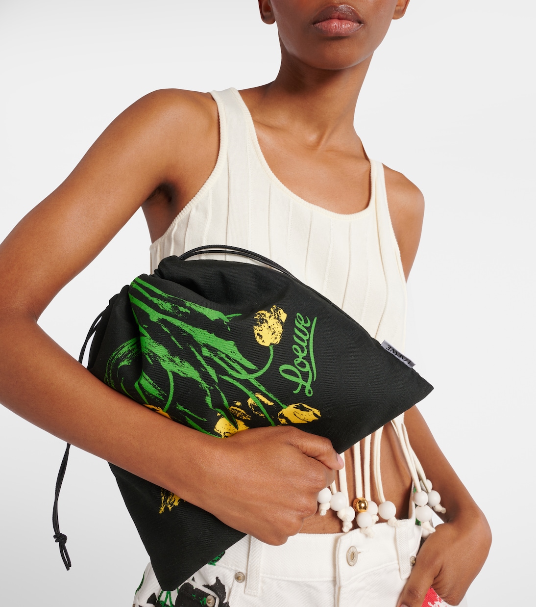Paula's Ibiza Tulips canvas pouch | Loewe