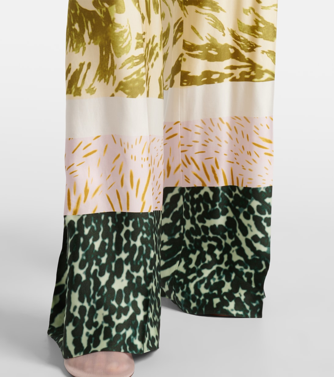 Pantaloni Puvis a gamba larga con stampa | Dries Van Noten