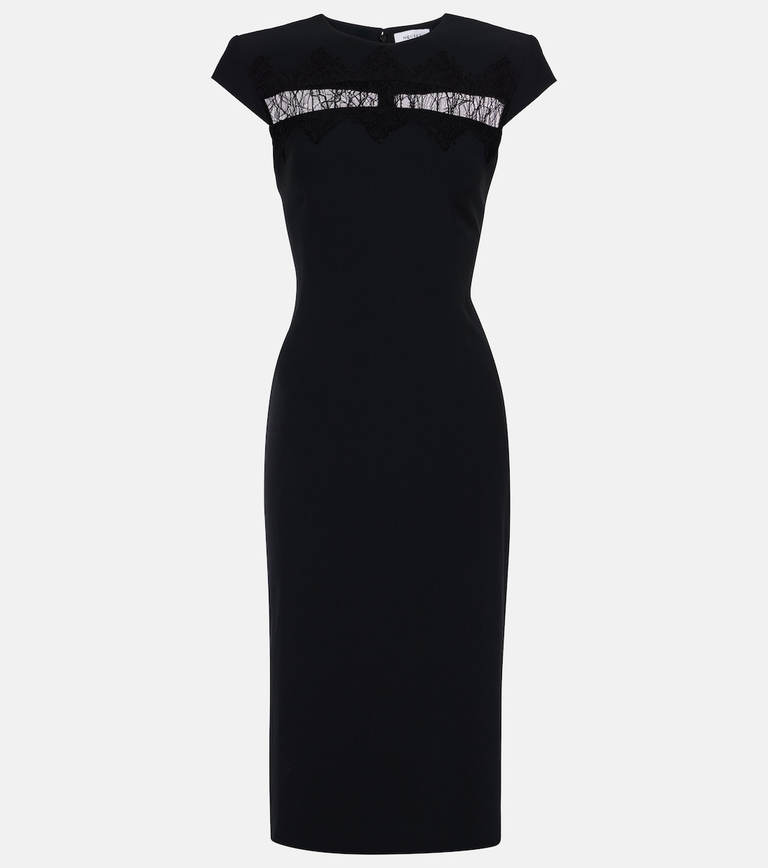 Lace-trimmed midi dress | McQueen