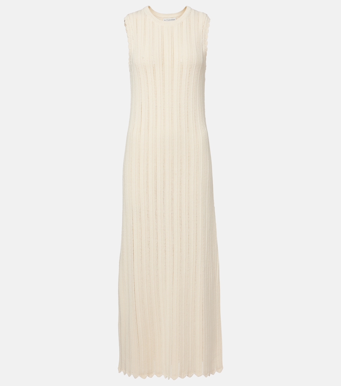 Vestido midi Sissi calado de algodón | Altuzarra