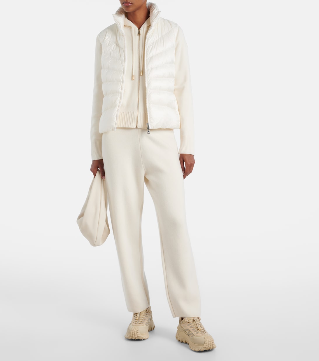 Daunenjacke mit Strick | Moncler