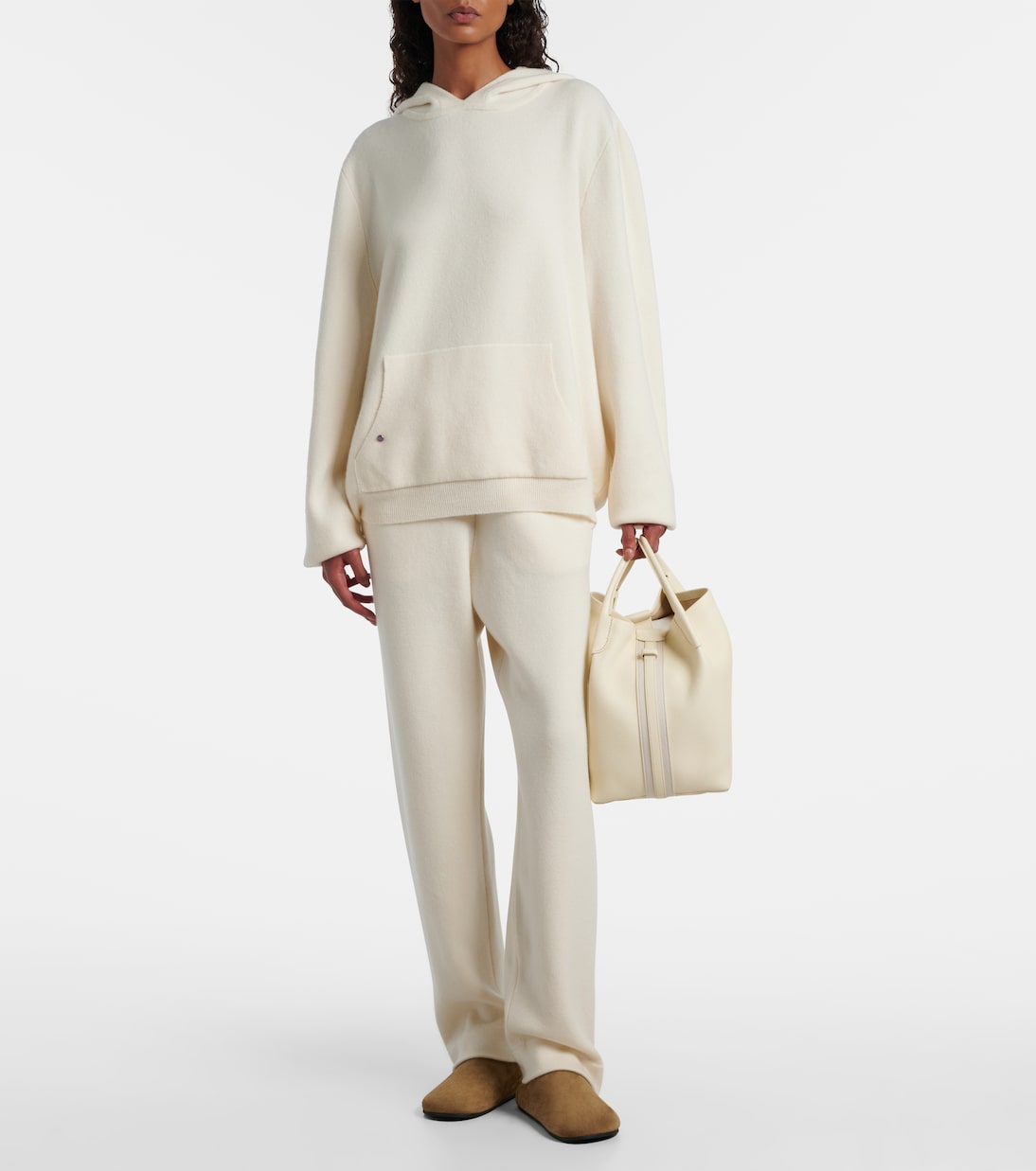 Embellished cashmere wide-leg pants | God's True Cashmere