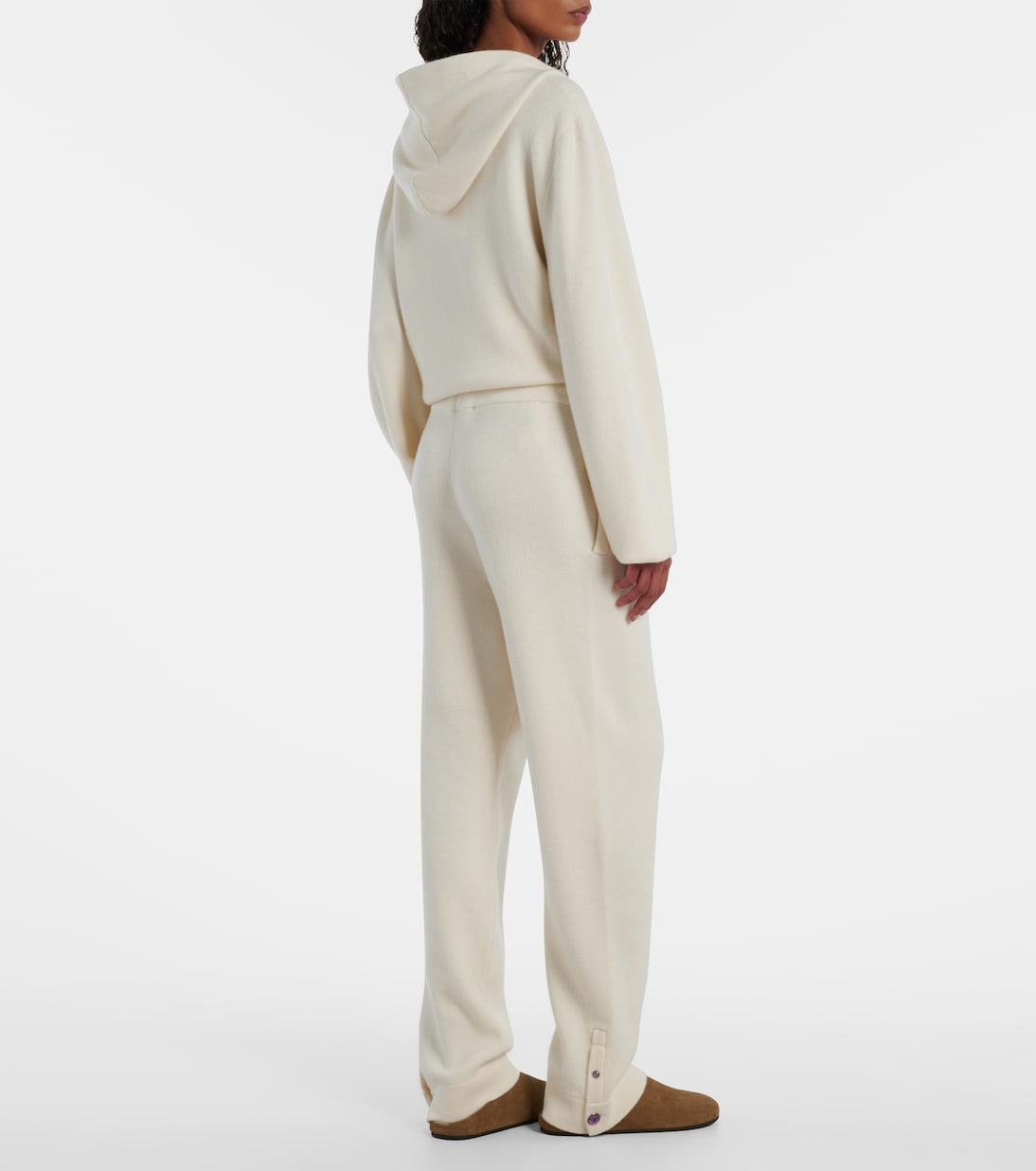 Embellished cashmere wide-leg pants | God's True Cashmere