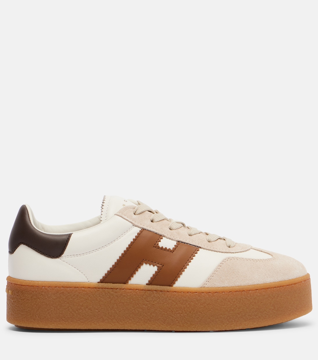 Zapatillas H681 de piel y ante con plataforma | Hogan