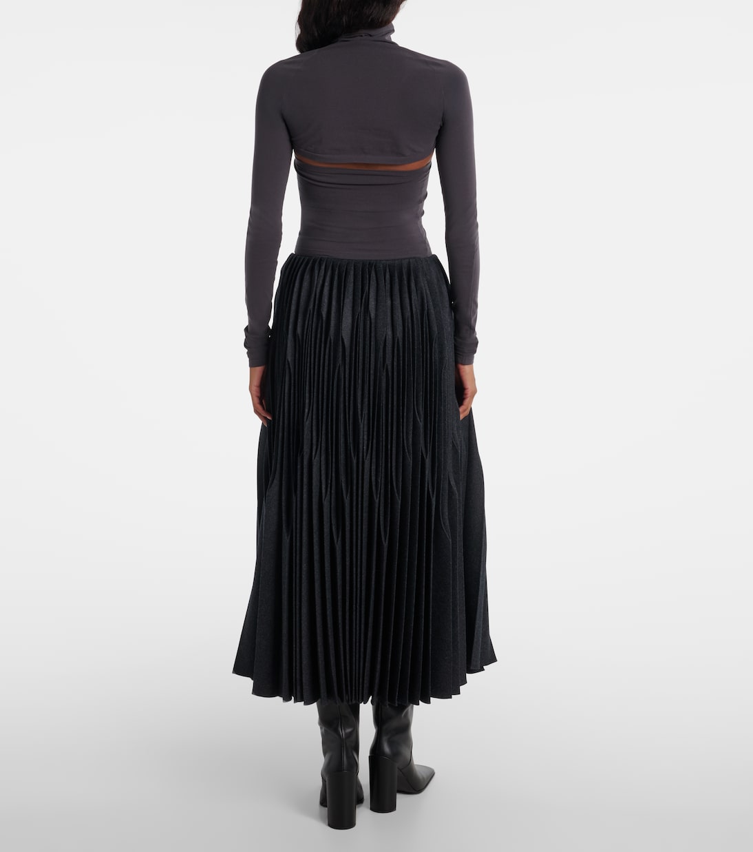 Second-Skin 크롭 컷아웃 탑 | Alaïa