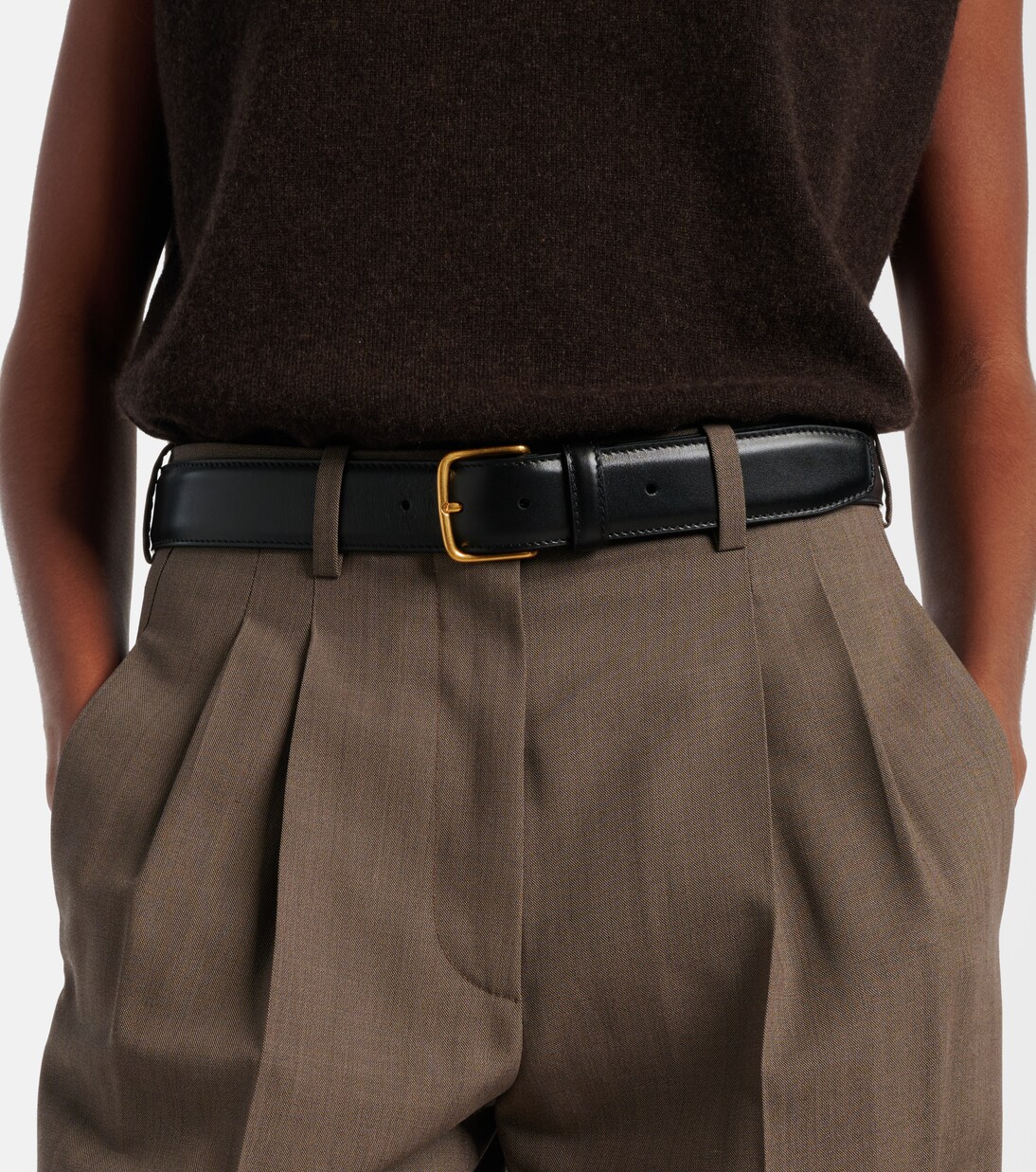 Maxi Classic leather belt | The Row