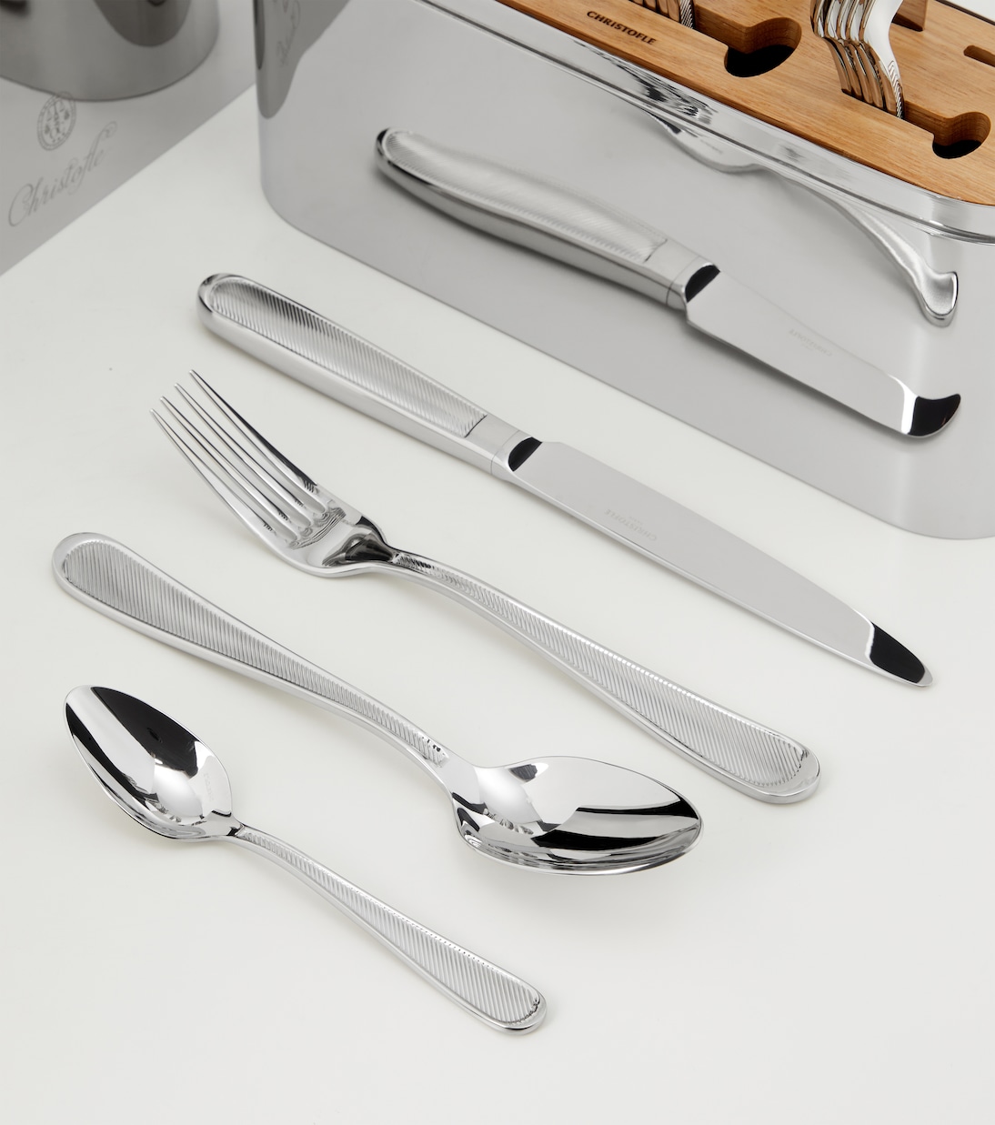 Concorde stainless steel 24-piece flatware set | Christofle