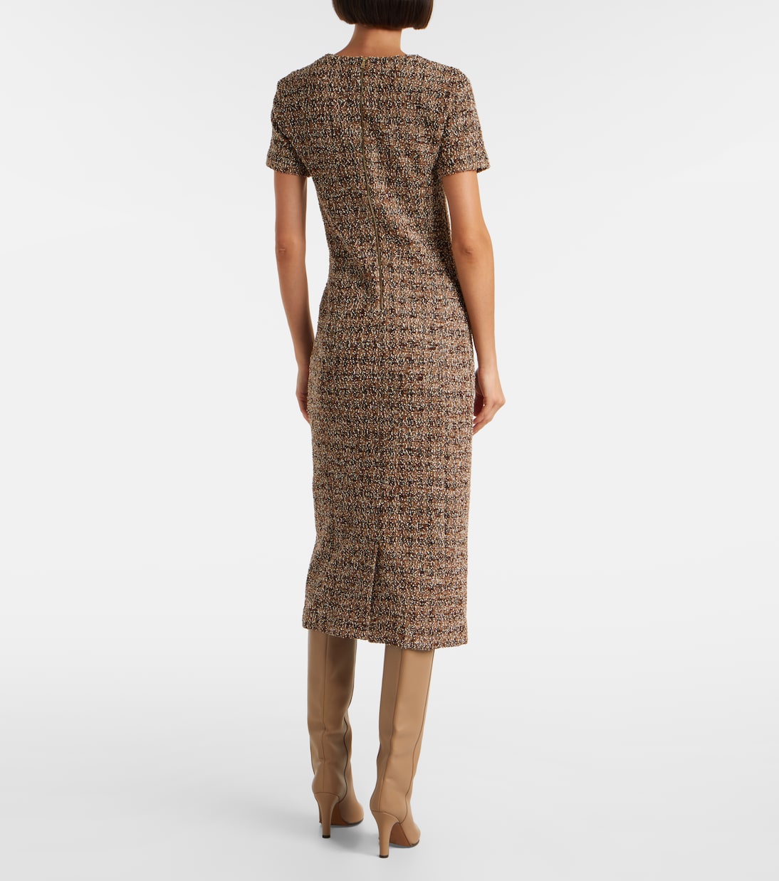 Giugno cotton and wool-blend midi dress | Max Mara