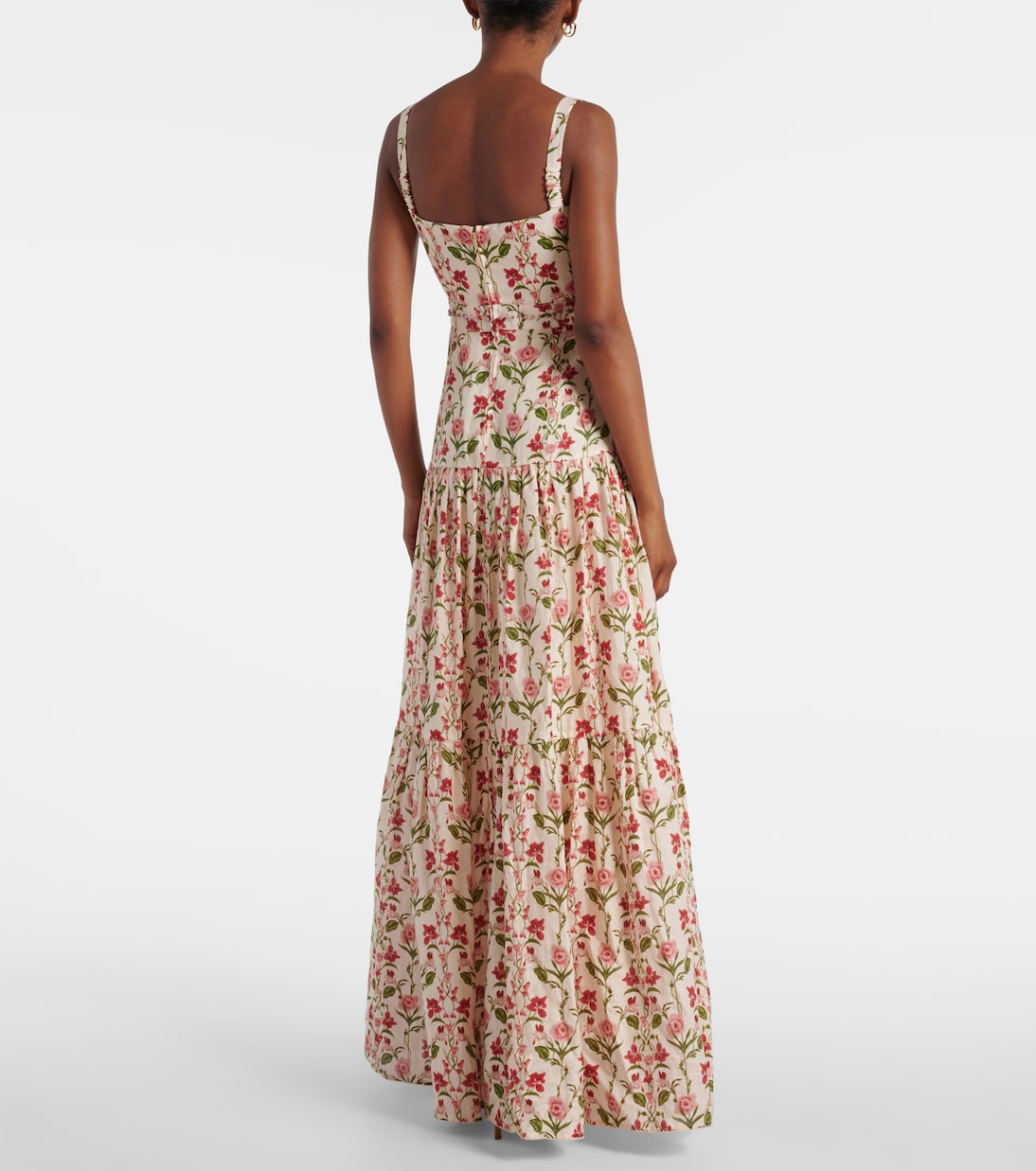 Lima floral linen maxi dress | Agua by Agua Bendita