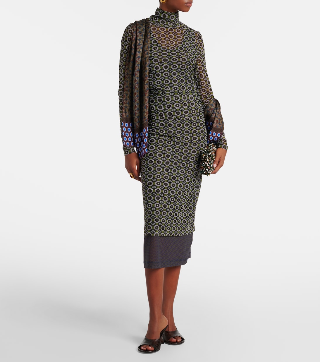 Printed midi dress | Dries Van Noten