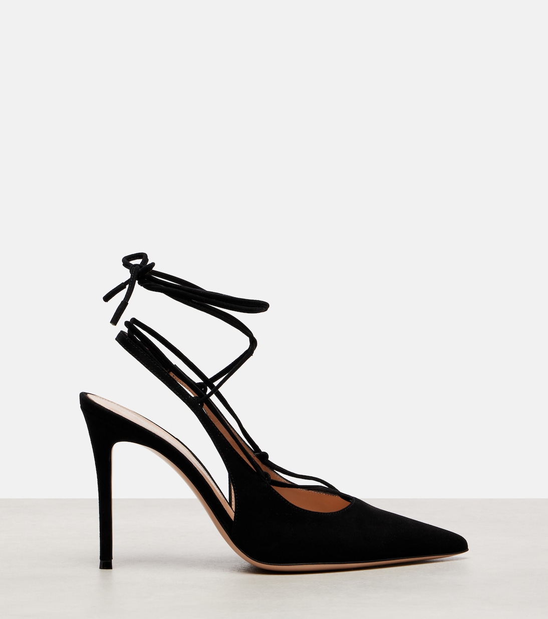 95 suede lace-up slingback pumps | Gianvito Rossi