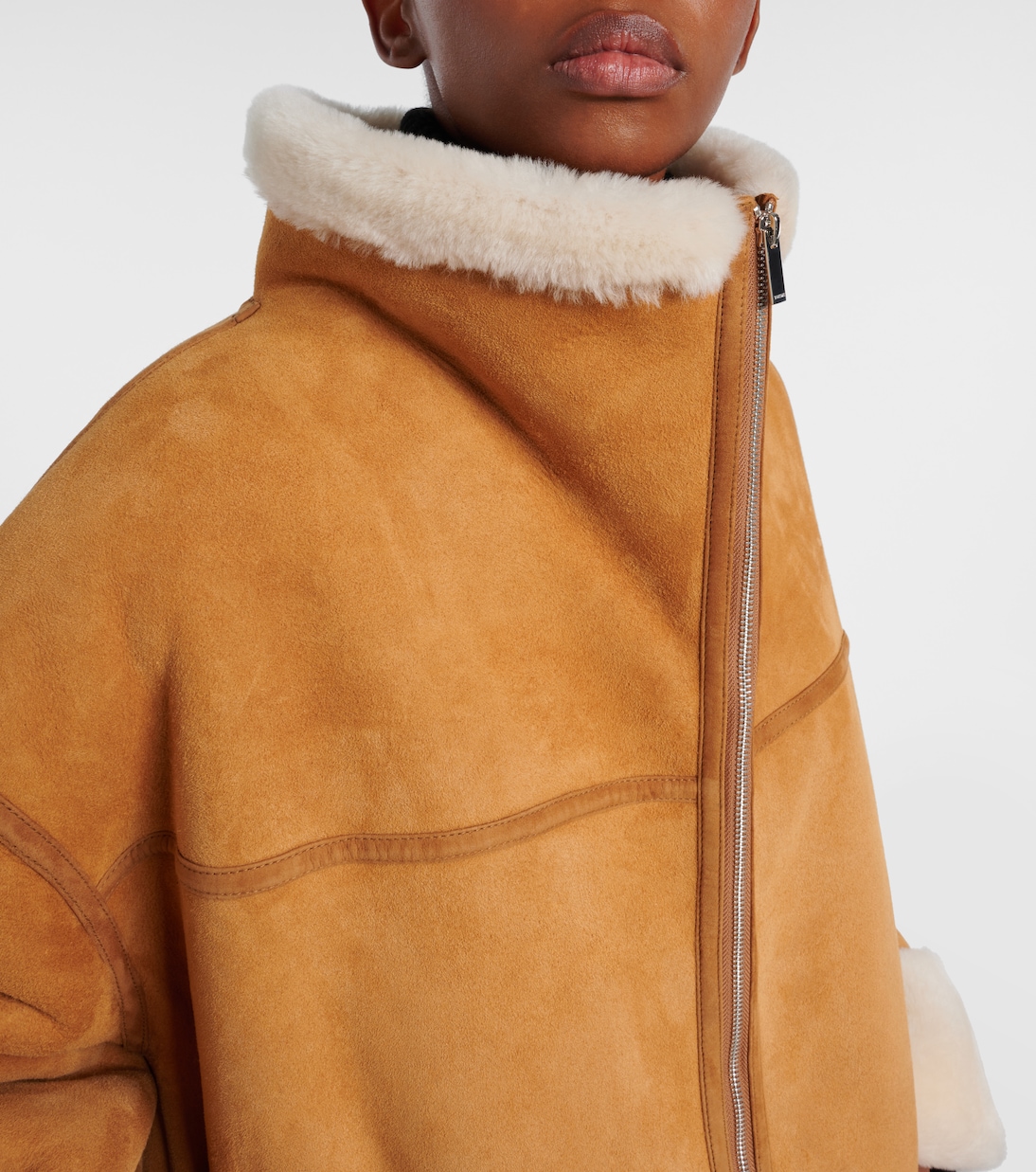 Shearling and suede jacket | Toteme