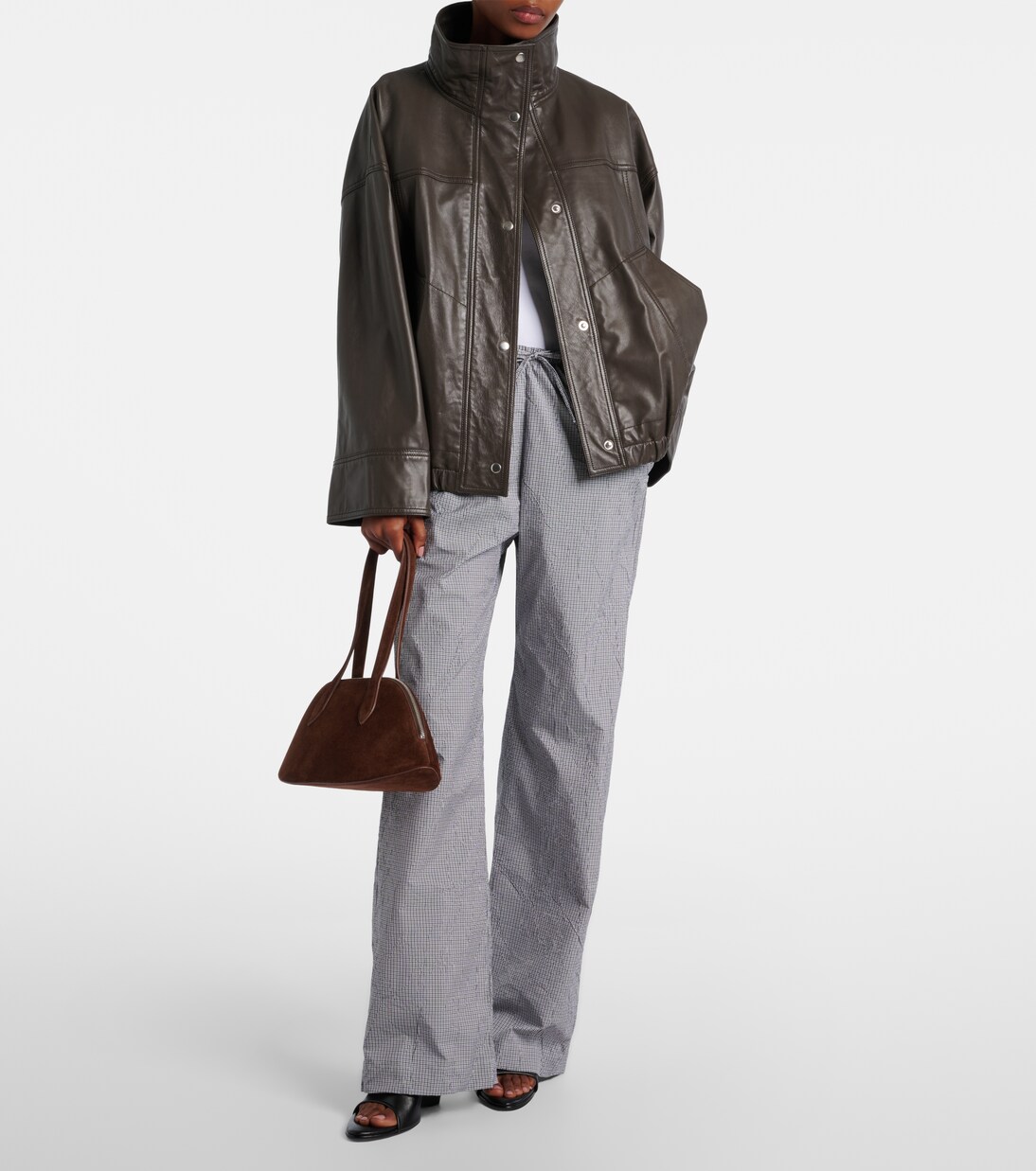 Cosmo suede bowling bag | Aesther Ekme