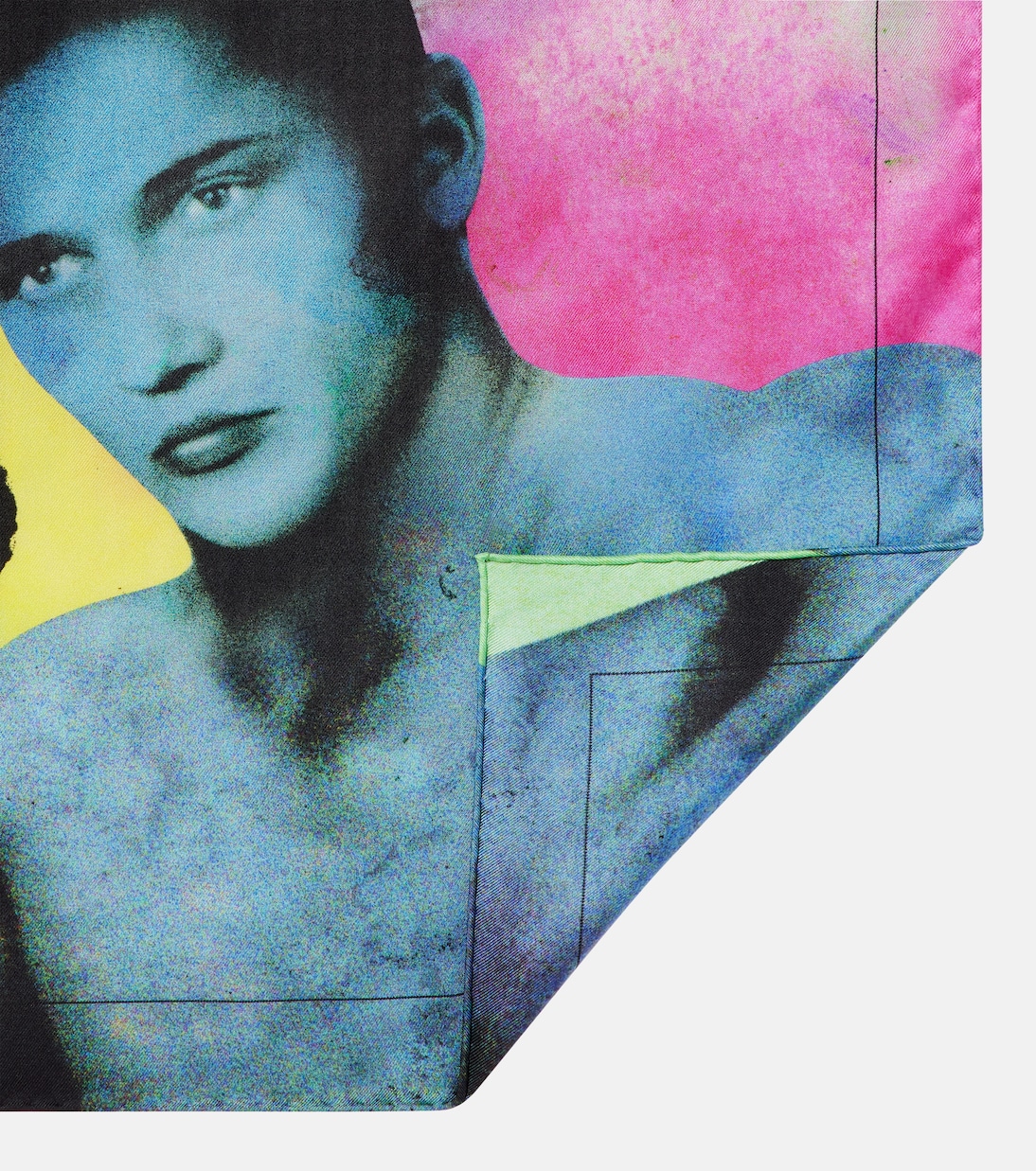 Sciarpa in twill di seta con stampa | Versace