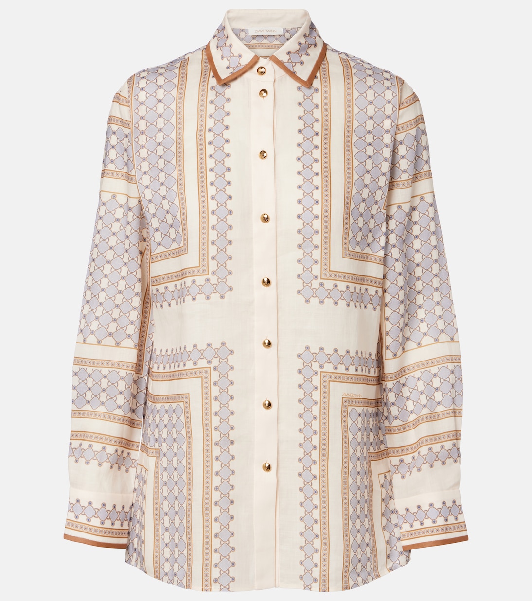 Camisa de ramio estampada | Zimmermann