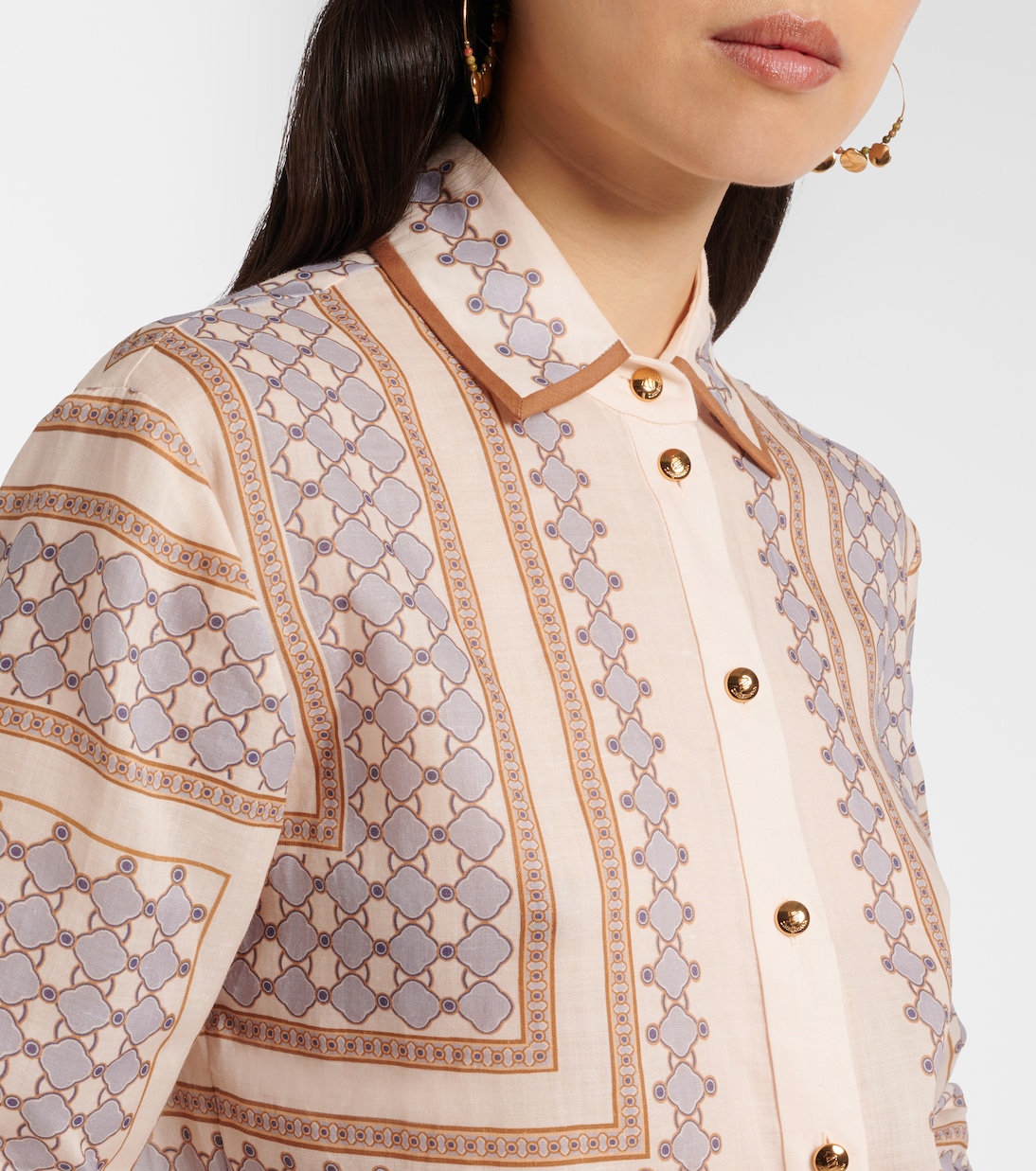 Camisa de ramio estampada | Zimmermann