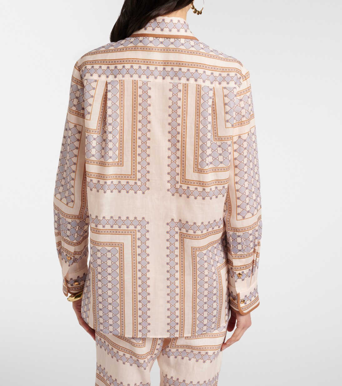 Camisa de ramio estampada | Zimmermann