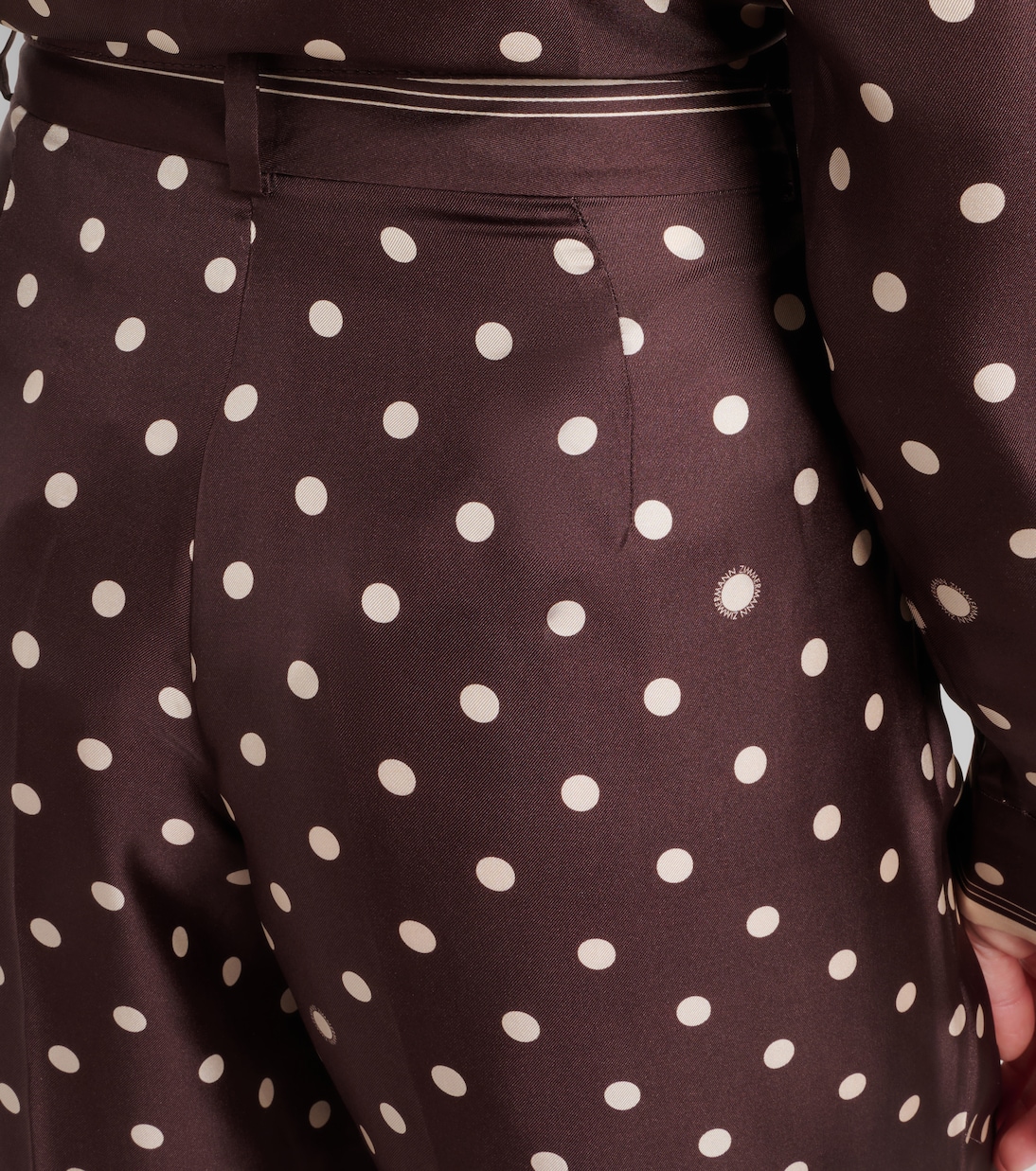 بنطلون واسع من الساتان الحريري بنقاط البولكا | Zimmermann