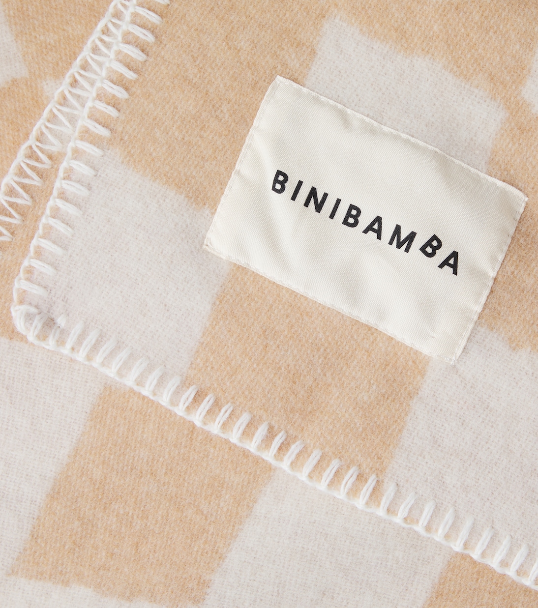 Baby checked wool blanket | Binibamba