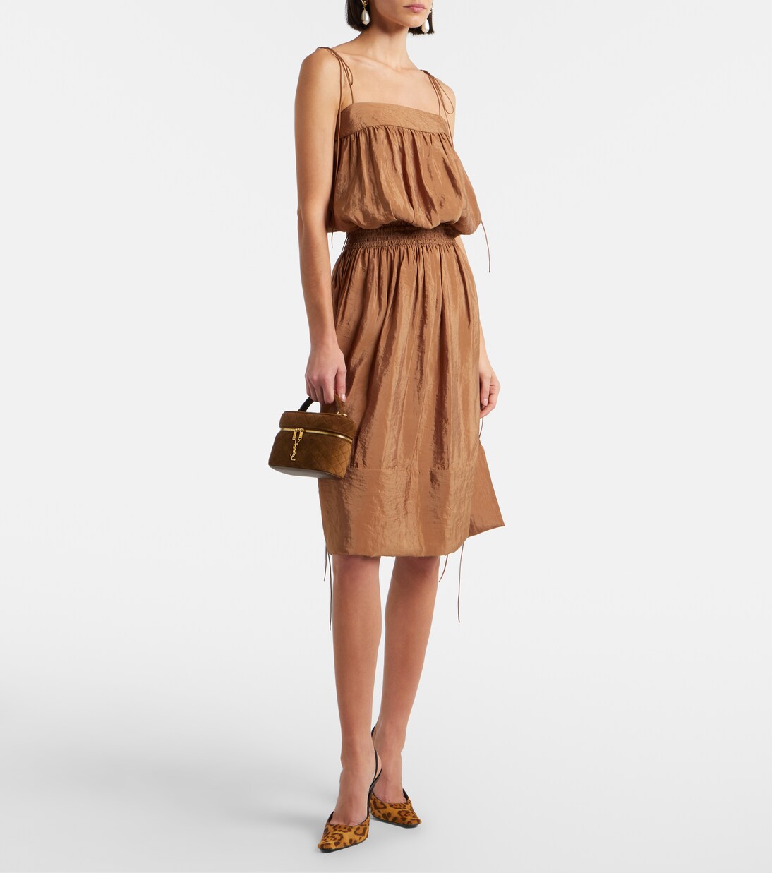 Gaby Mini quilted suede vanity bag | Saint Laurent