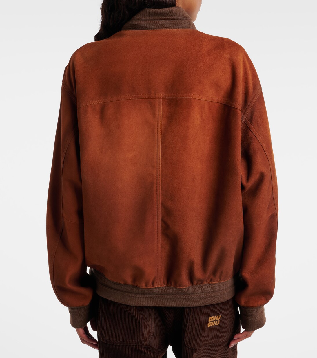 Bomberjacke aus Veloursleder | Miu Miu