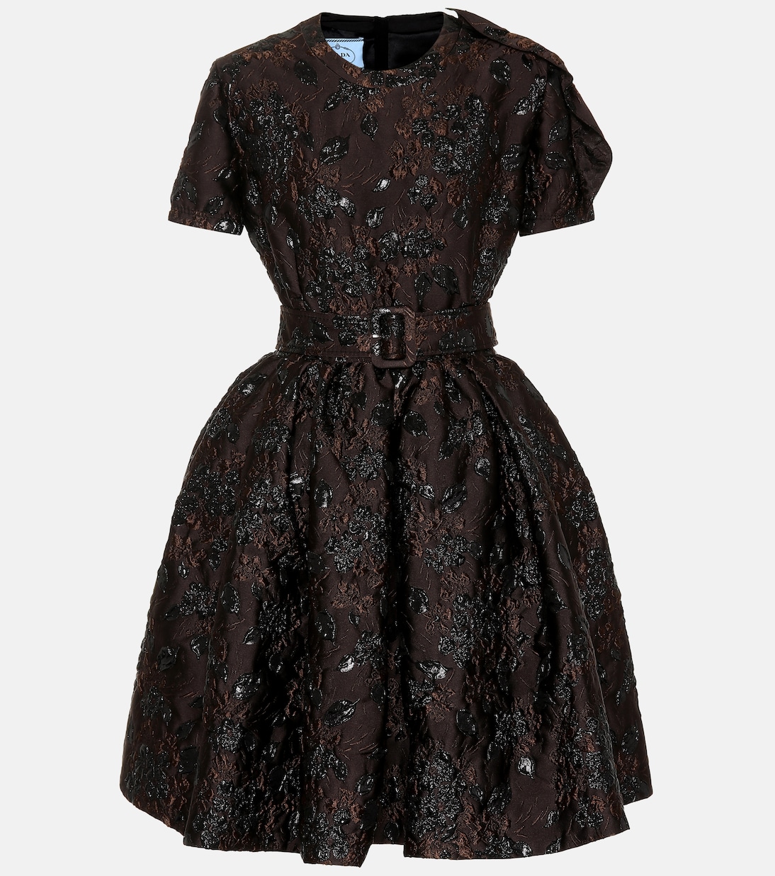Verziertes Minikleid aus Cloqué | Prada