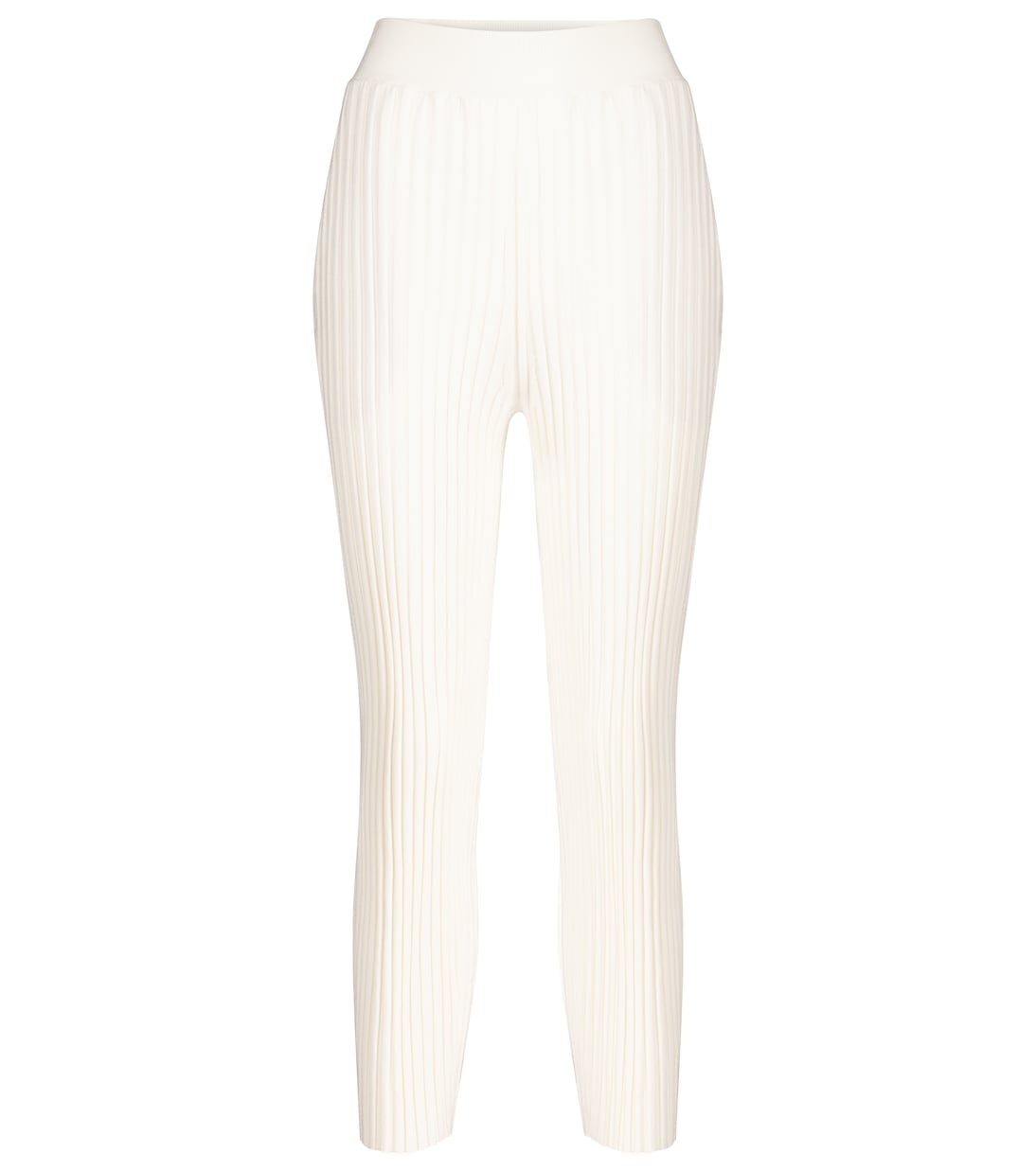 Ribbed wool-blend straight pants | Stella McCartney