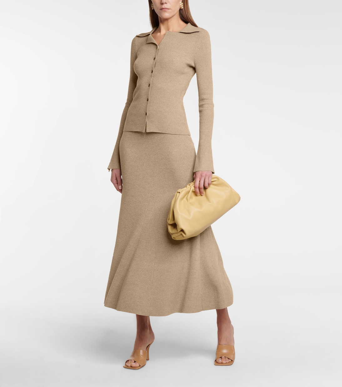 Alina wool-blend midi skirt | Nanushka