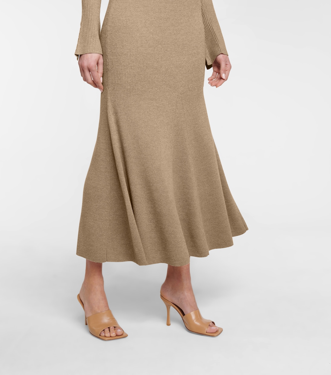 Alina wool-blend midi skirt | Nanushka