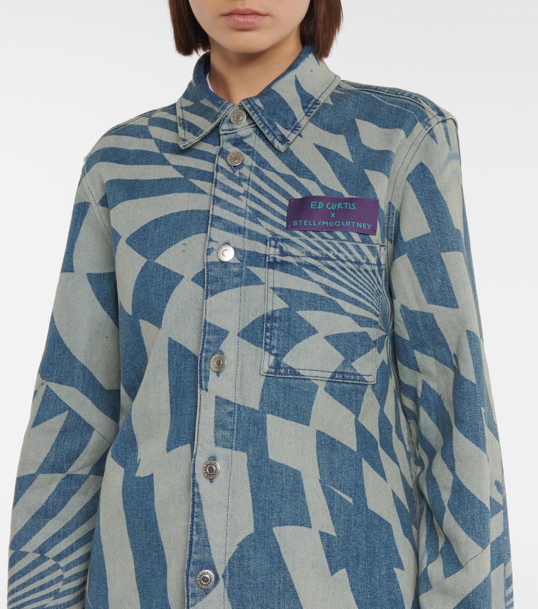 x Ed Curtis camisa vaquera estampada | Stella McCartney
